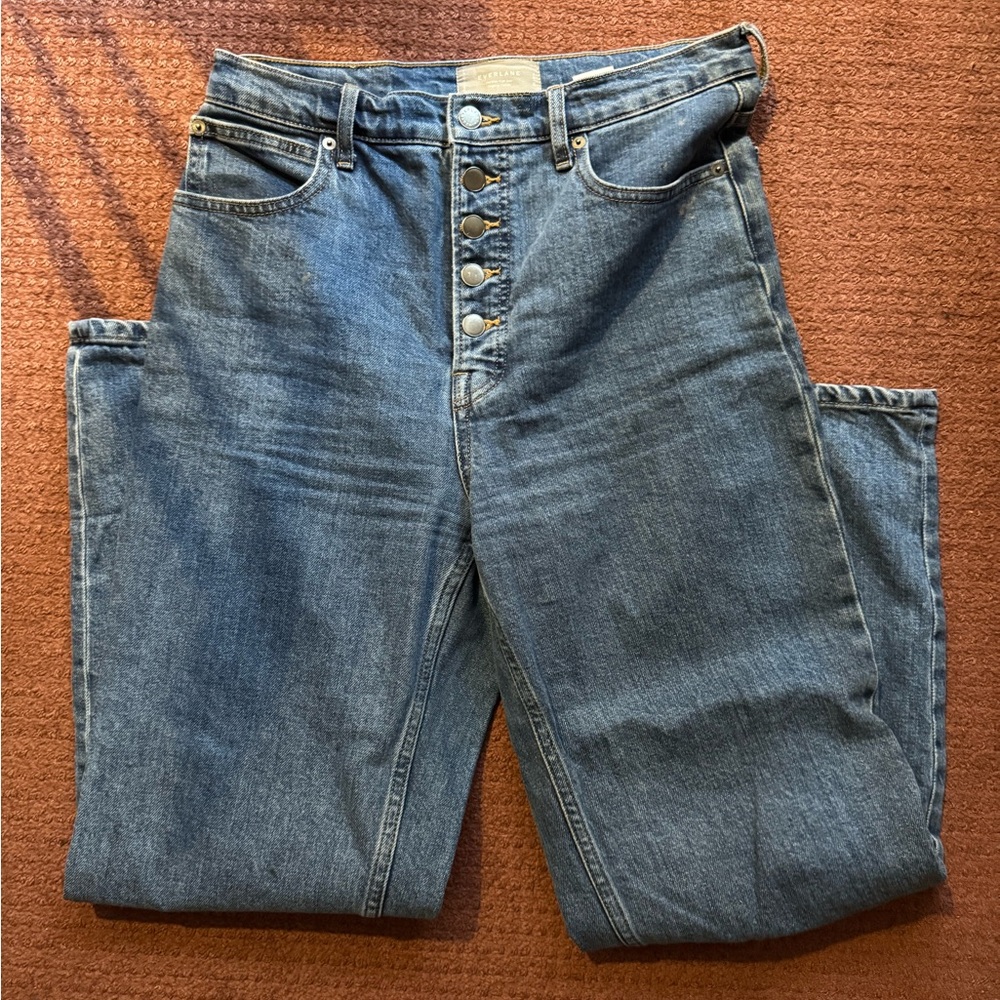 Everlane The Way High Jeans with button fly